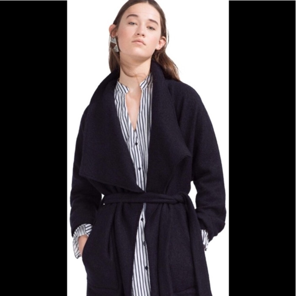 ZARA wool trench style jacket, size S